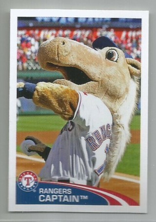 (1) 2012 Topps Stickers Rangers Captain #126 Rangers