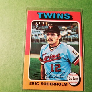 1975 - TOPPS BASEBALL CARD NO. 54 - ERIC SODERHOLM - TWINS