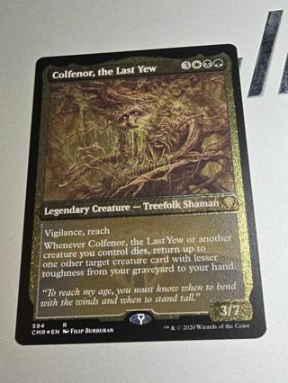 Magic the gathering mtg Colfenor the last Yew etched foil commander legends