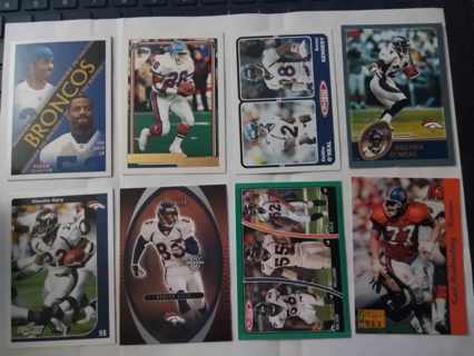 8 card Denver Broncos lot insert rc