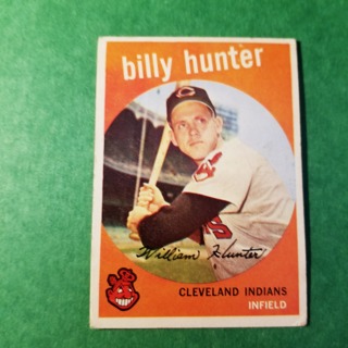 1959 - TOPPS NRMT+ BASEBALL CARD NO. 11 - BILLY HUNTER - INDIANS