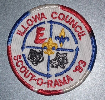 Illowa Council boy scout scouts bsa Scout O Rama 1993 activity patch