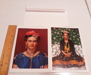2 Frida Kahlo Art Notecards (with Envelopes) #1