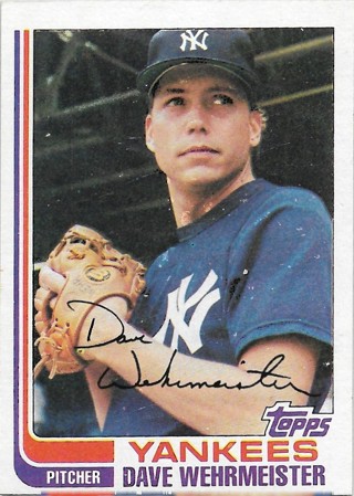 1982 Topps #694 Dave Wehrmeister New York Yankees
