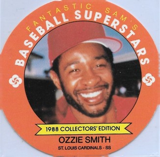  1988 MSA Fantastic Sam's Discs #11 Ozzie Smith St. Louis Cardinals 