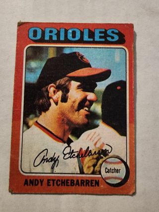 75 Topps Orioles Andy Etchebarren #583 (little rough)