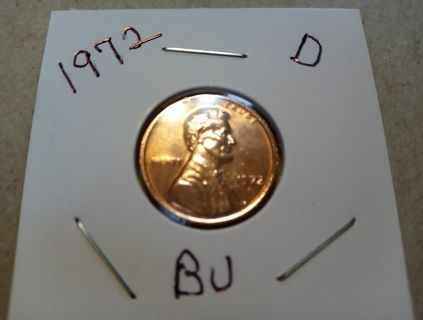 1972- BEAUTIFUL UNCIRCULATED LINCOLN COPPER PENNY.. YEP YOU DECIDE THE PRICE