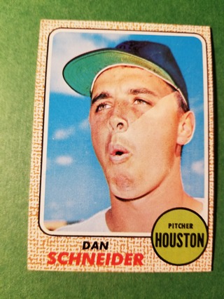 1968 - TOPPS EXMT - NRMT BASEBALL - CARD NO. 57 - DAN SCHNEIDER - HOUSTON