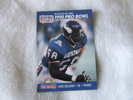 1990 Chris Doleman Minnesota Vikings Pro Bowl Pro Set Card #387 Hall of Famer