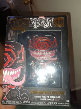 Funko Pop Pin Corrupted Venom Marvel Comics (Brand New)