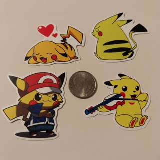 Pikachu Stickers (Set of 4)