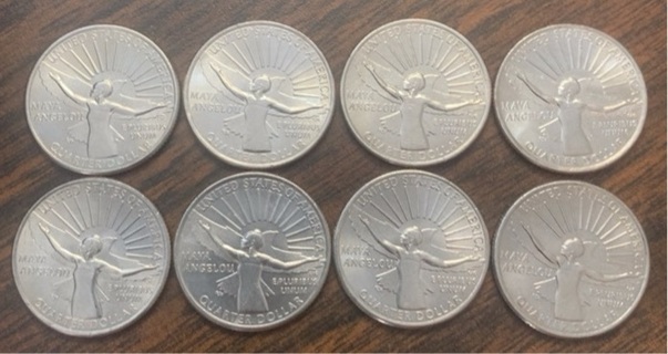 8 Maya Angelou quarters