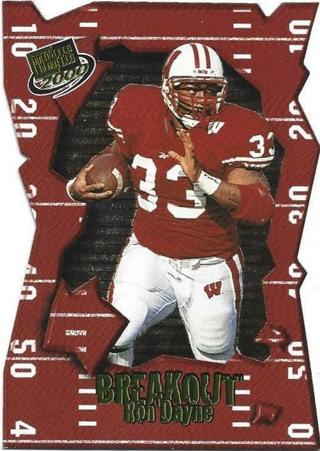 2000 PRESS PASS RON DAYNE BREAKOUT DIE CUT INSERT CARD