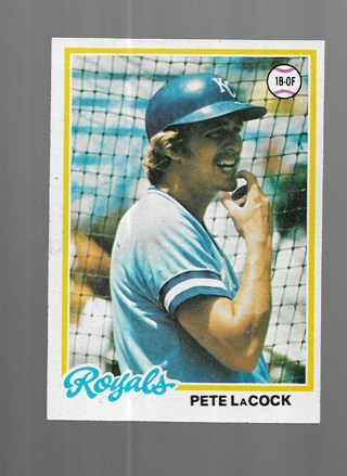 1978 TOPPS PETE LaCOCK _#157