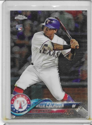 Willie Calhoun 2018 Topps Chrome #113 Rookie Card