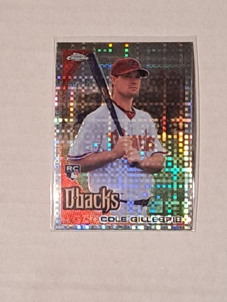 *D-Backs* Cole Gillespie Topps Chrome Rookie X-Factor Refractor 