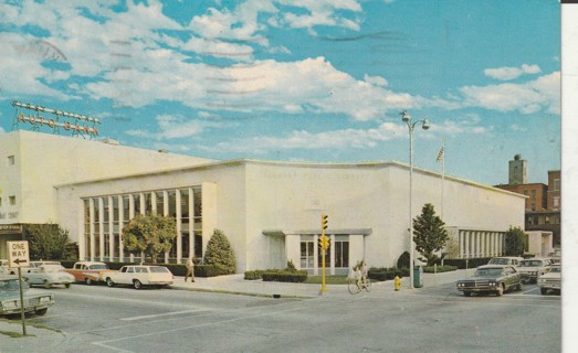 Vintage Used Postcard: C: 1968 Elkhart Public Library, Elkhart, IN