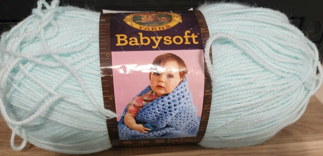 NEW - Lion Brand Baby Soft Yarn - "Pastel Green"