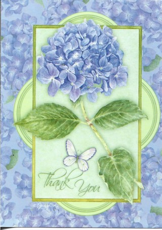 Brand New Never Been Used Greeting  Thank You Card With Envelope