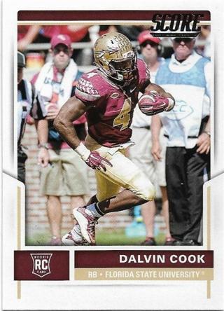 2017 SCORE DALVIN COOK ROOKIE CARD