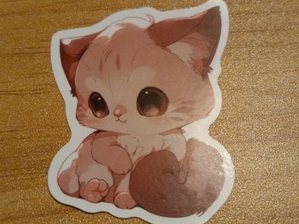 Adorable new one nice cat vinyl lab top sticker no refunds regular mail high quality!