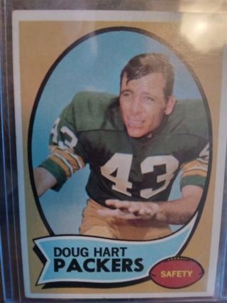 1970 T.C.G. DOUG HART GREEN BAY PACKERS FOOTBALL CARD# 2